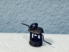 Vintage Articulated Moveable Wishing Well Silver Tone Charm .75″ Tall Miniature