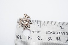Vintage Sterling Silver 925 Sun Charm