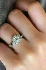 2.45Ct Art Deco Style Round Lab Created Diamond 925 Silver Wedding Ring For Her