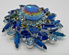 JULIANA D&E Parure Blue Heliotrope Olivine Accents Reference #1199 & 5474