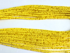 Yellow Layered Beads Necklace 18″ – 24″ Long Contemporary