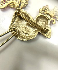 Rare Red Rooster Brooch By Lind Gal