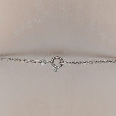 925 SJC Faith in God Necklace 18in Sterling Silver 3g Rope Chain Oval Pendant