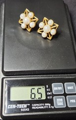 Vintage Metropolitan Museum Of Art MMA 1985 Earrings with 14k Gold Posts