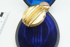 ANTIQUE ENGLISH 15K GOLD LOCKET PENDANT – MINT & BOXED c1880