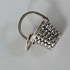 Brown County Baskets Measuring Basket Mini Charm Sterling Silver