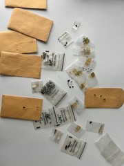 Vintage Anson Karatclad LOT Silver And Gold Tone Necklace Earrings Loose Stones