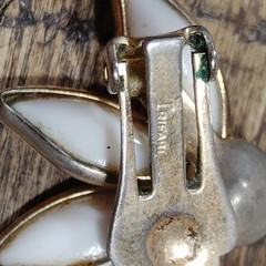 Vintage Trifari & Hong Kong Clip On Earrings Beads Cluster Jewelry Retro