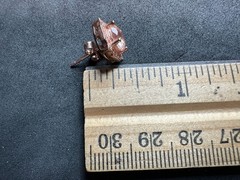 3.46g Vintage Sterling Silver 925 Rose Gold Pink Sparkling Stud Earrings M