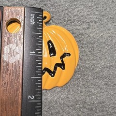 Halloween Pumpkin Jack-o’-Lantern Brooch Pendant – Enamel,Gold-Tone Dual Purpose