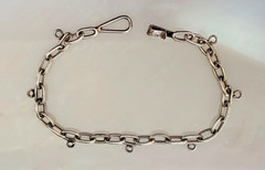 Vintage Mexico Sterling Silver Starter Charm Bracelet 7 7/16 Inches Long