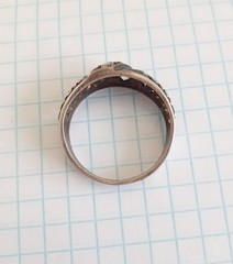 Vintage Ring White stones Sterling Silver 925 test Women Jewelry size 9.5