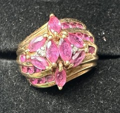 Lot of 15 Vintage 10k & 14k Gold Rings, Diamond, Ruby, Pearl, Citrine, etc