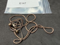 3.80g Vintage Sterling Silver 925 Diamond Cut Chain Necklace 21 in M