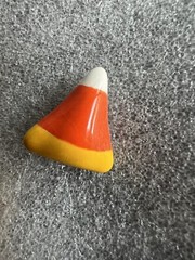 VTG Flying Colors Halloween Candy Corn Pin Brooch