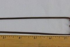 Copper Necklace, Copper Tone Glass Inset, 35gr