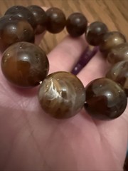 Vintage Lucite Bracelet Lot Marbled Plastic Stretch Bead Bracelets 10