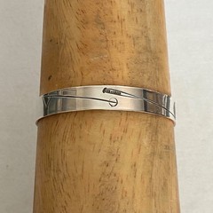 VTG Stuart Nye Sterling Silver 925 Copper Embossed Cuff Bracelet 6.75″