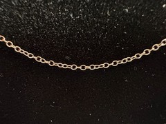 0.92g Vintage Sterling Silver 925 Delicate Link Cable Chain Necklace 15 in M