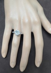 Vintage Platinum Engagement Ring 2.40CT.Lab Grown Old Euro Round Cut Diamond