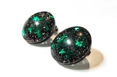 1950s Sparkly Confetti & Stars Lucite Earrings