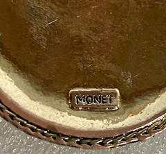 VINTAGE 1960’s MONET PENDANT Green