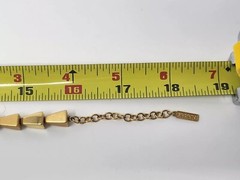 Napier Square Pyramid Gold Tone Heavy Necklace Geometric Necklace 16″-18″ VTG