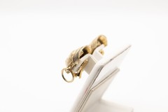 Selro Asian Princess Face Earrings Clip-On Unsigned Gold-Tone Faux Pearl FREE Sh