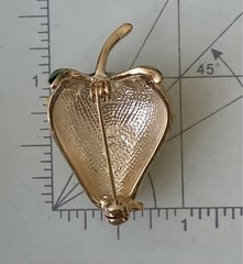 Vintage Style Strawberry Brooch Enamel On Metal