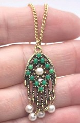 Sarah Coventry “Heirloom Treasure” necklace from 1968 crystal snowflake pendant