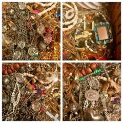 Jewelry Lot ALL Good Wear Resell Brooch Art Estate Vintage Modern 5 Pc NO Junk