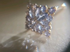 Vintage Violet And Blue Gold Tanzenite Ring