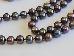 Vintage Tahitian Pearl Necklaces 18in.