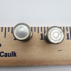 VTG Mother of Pearl Snap Link Cufflinks Tuxedo Dress Shirt Studs GUC