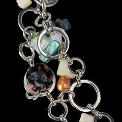 Artisan Designer Statement Necklace Figural Handmade Design Boho Jewelry OOAK