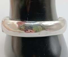 Vintage Whiting & Davis Bracelet Silver Tone Hinged Bangle Safety Chain 7″