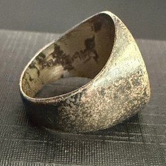 Vintage Mexican Silver Ring Sun Signet Pinky Mexico 925