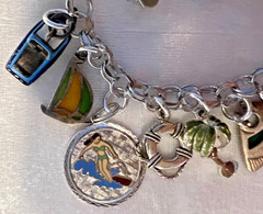 Vintage Sterling Silver Summer Ocean Sea Water Sports, Scuba Divers, Pirates!