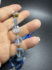 1940’s-1950’s Art Deco Rival Lucite Blue Necklace