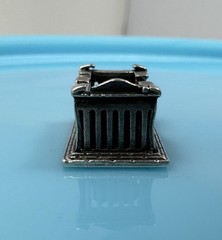Vintage 935 Silver Detailed Parthenon Athens Acropolis Greece Ruins Charm 6g