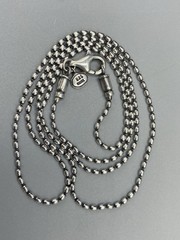Vintage Sterling Silver Silpada Heavy Sturdy Ball Bead Chain Necklace 25″