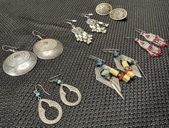 Mixed Lot of Vintage Earrings 1970’s & 1980’s Most Unbranded 6 Prs-1 Is Newpro