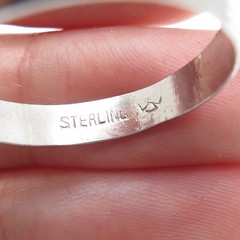 J.D. SCHLANG CO. 925 Sterling Silver Vintage Wedding Band Ring Size 11.25