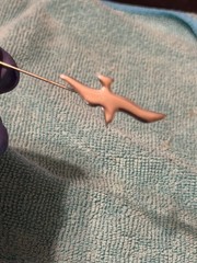 Vintage 925 Sterling Silver Seagull Lapel Hat Stick Pin ~ Mid-Century Modernist