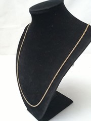 Lot of 2 Chain Gold Tone Vintage Y2K Necklace 18 in Gold Tone Rope Chain 26 in