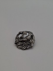 Cardinal Bird Brooch Birds And Blooms Pewter 1999
