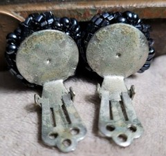 Vintage Costume jewelry clip on earrings 1980s 1990s