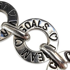 Vintage Cookie Lee Silver Tone Circle Bracelet Jewelry Women 2000’s