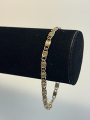 Vintage Bracelet Silver Tone Delicate Metalwork Links 7 inch