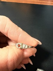 Antique Art Deco Victorian Filigree 18k Gold Ring Band No Stones Included